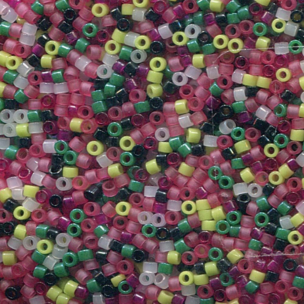 Miyuki 11/0 Delica Bead Mix, Watermelon