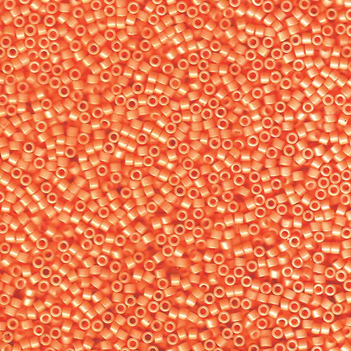 Miyuki 11/0 Delica Beads, Opaque Mandarin