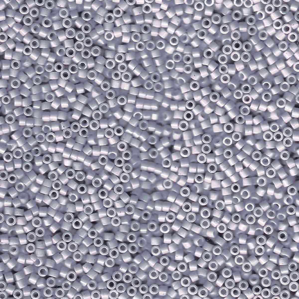 Miyuki 11/0 Delica Beads, Opaque Ghost Gray