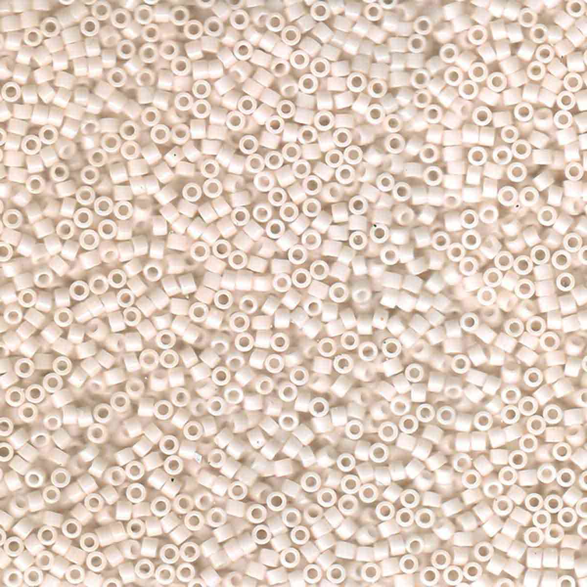 Miyuki 11/0 Delica Beads, Opaque Bisque White