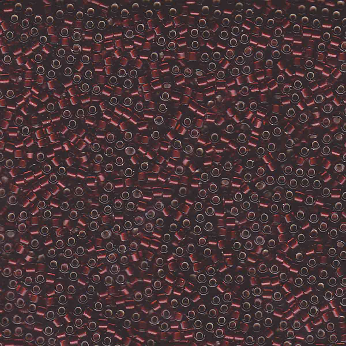Miyuki 11/0 Delica Beads, S/L Glazed Dk Cranberry