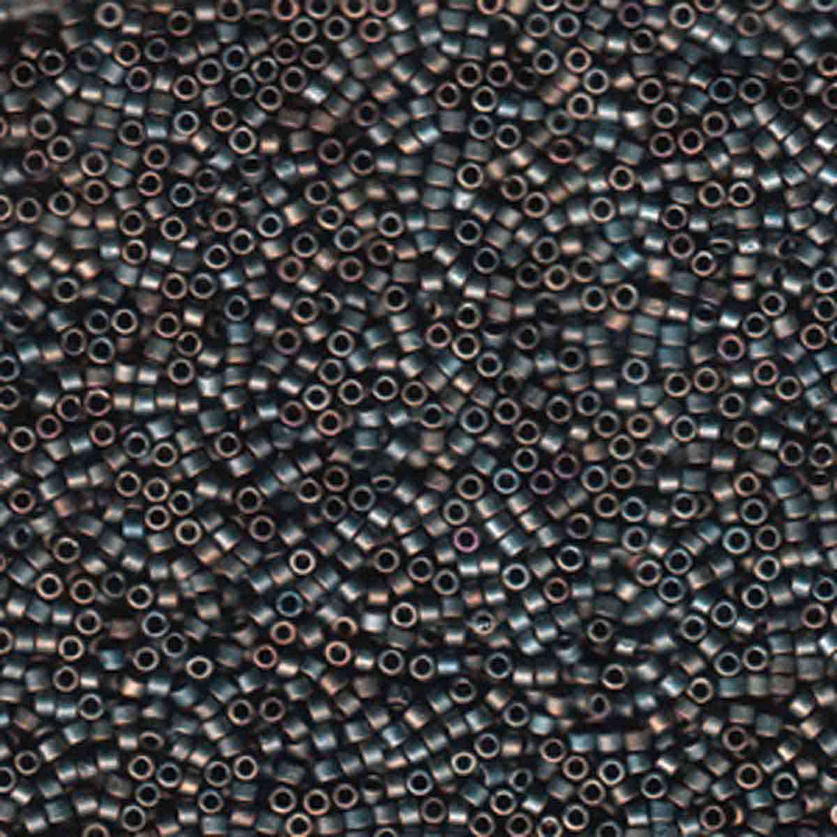 Miyuki 11/0 Delica Beads, Matte Metallic Silver Gray