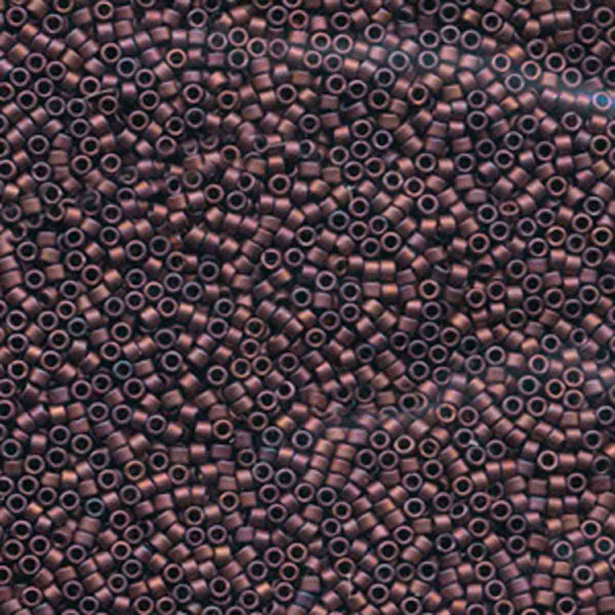Miyuki 11/0 Delica Beads, Matte Metallic Copper
