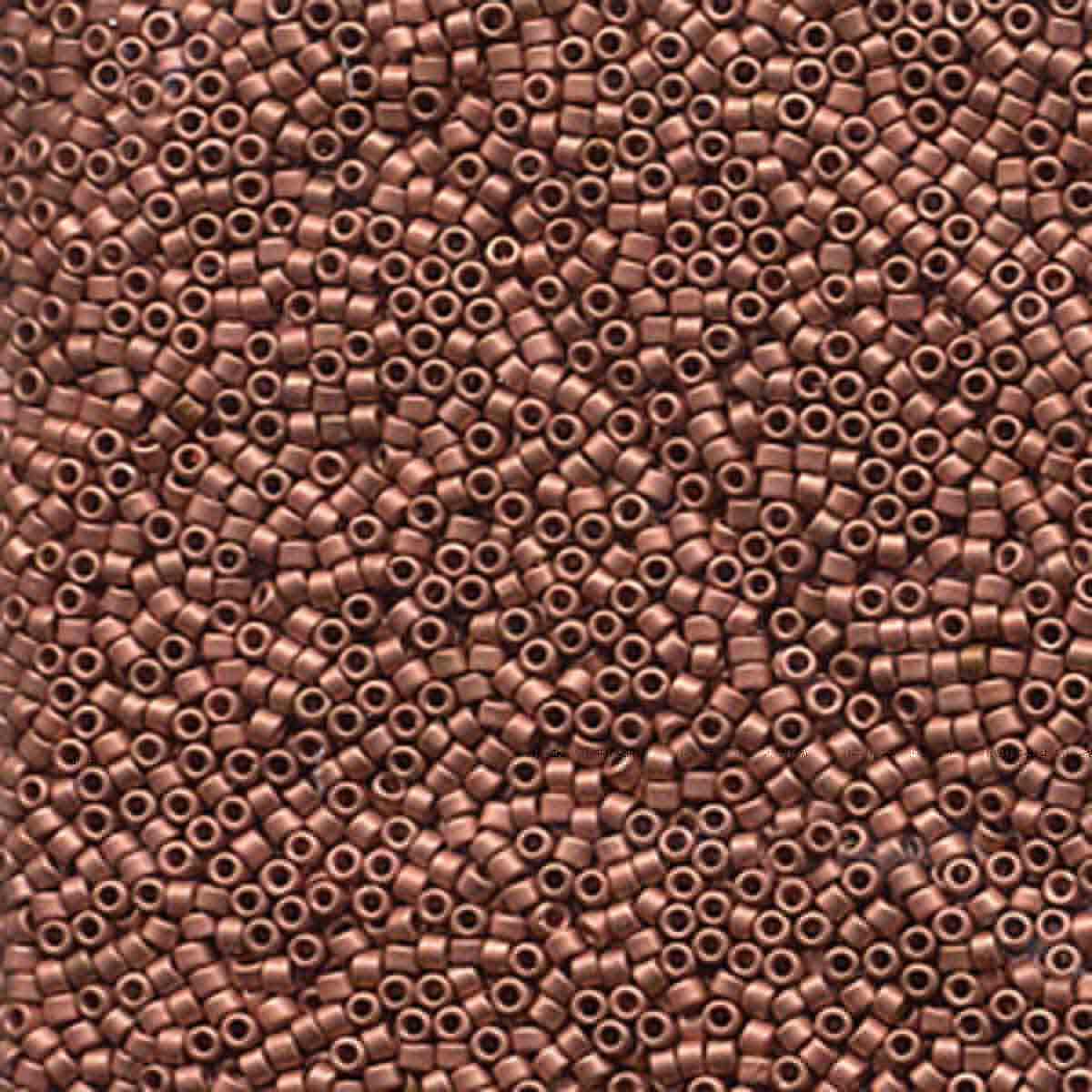 Miyuki 11/0 Delica Beads, Matte Copper Plated