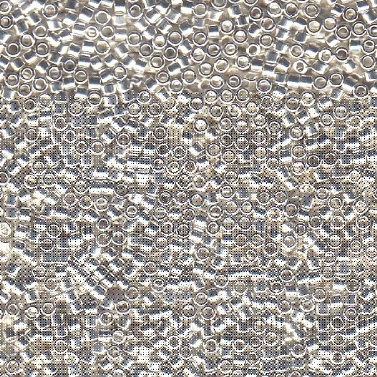 Miyuki 11/0 Delica Beads, Silver Plate