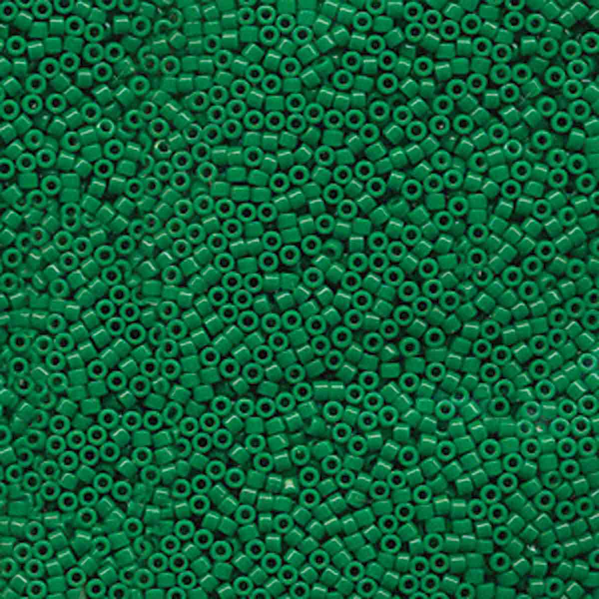 Miyuki 11/0 Delica Beads, Dyed Opaque Kelly Green