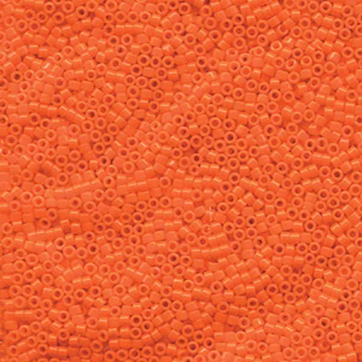 Miyuki 11/0 Delica Beads, Opaque Orange