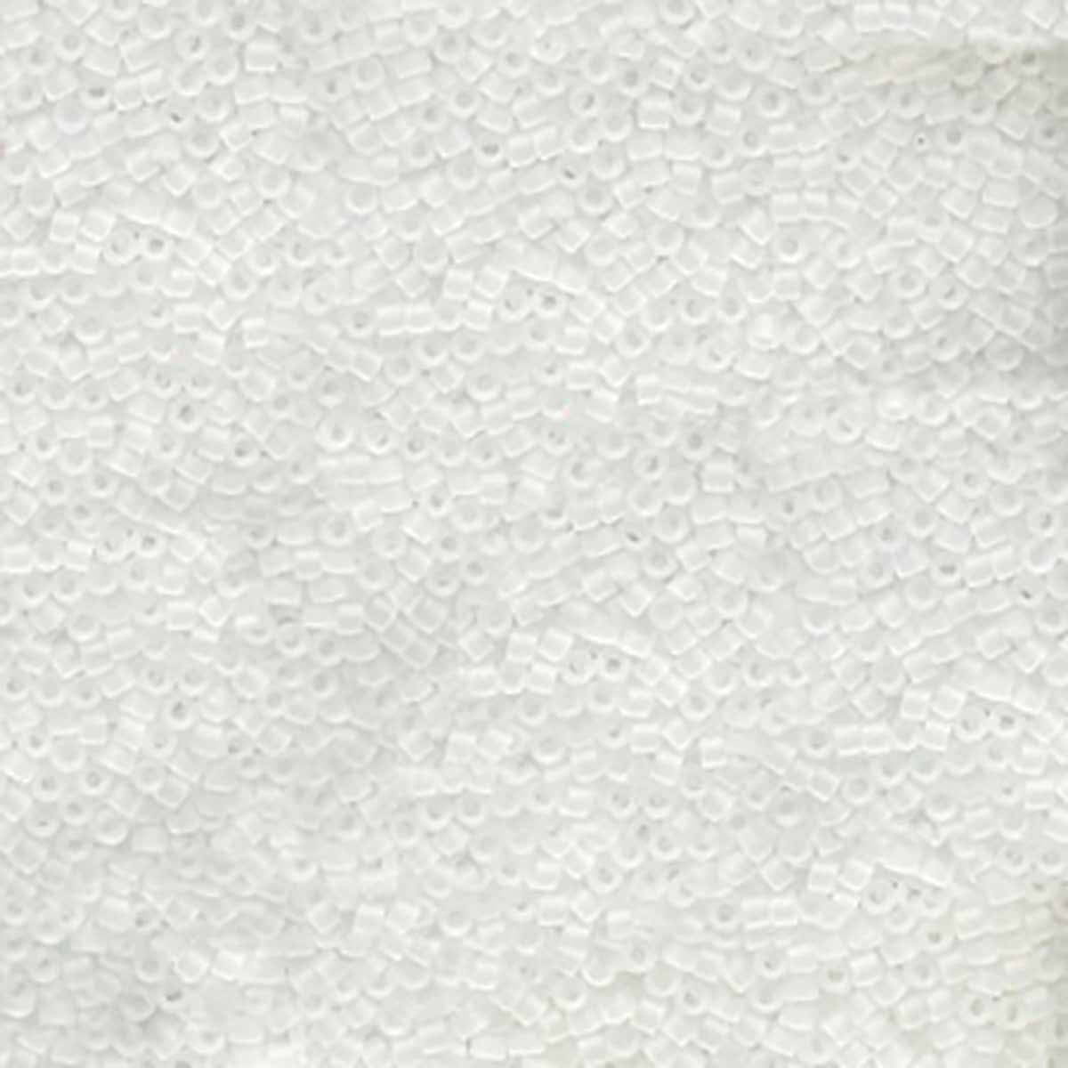 Miyuki 11/0 Delica Beads, Matte Transparent Crystal