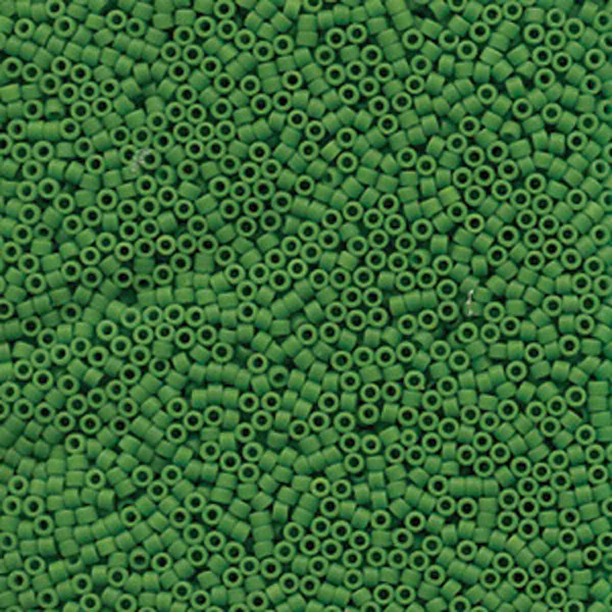 Miyuki 11/0 Delica Beads, Matte Opaque Pea Green