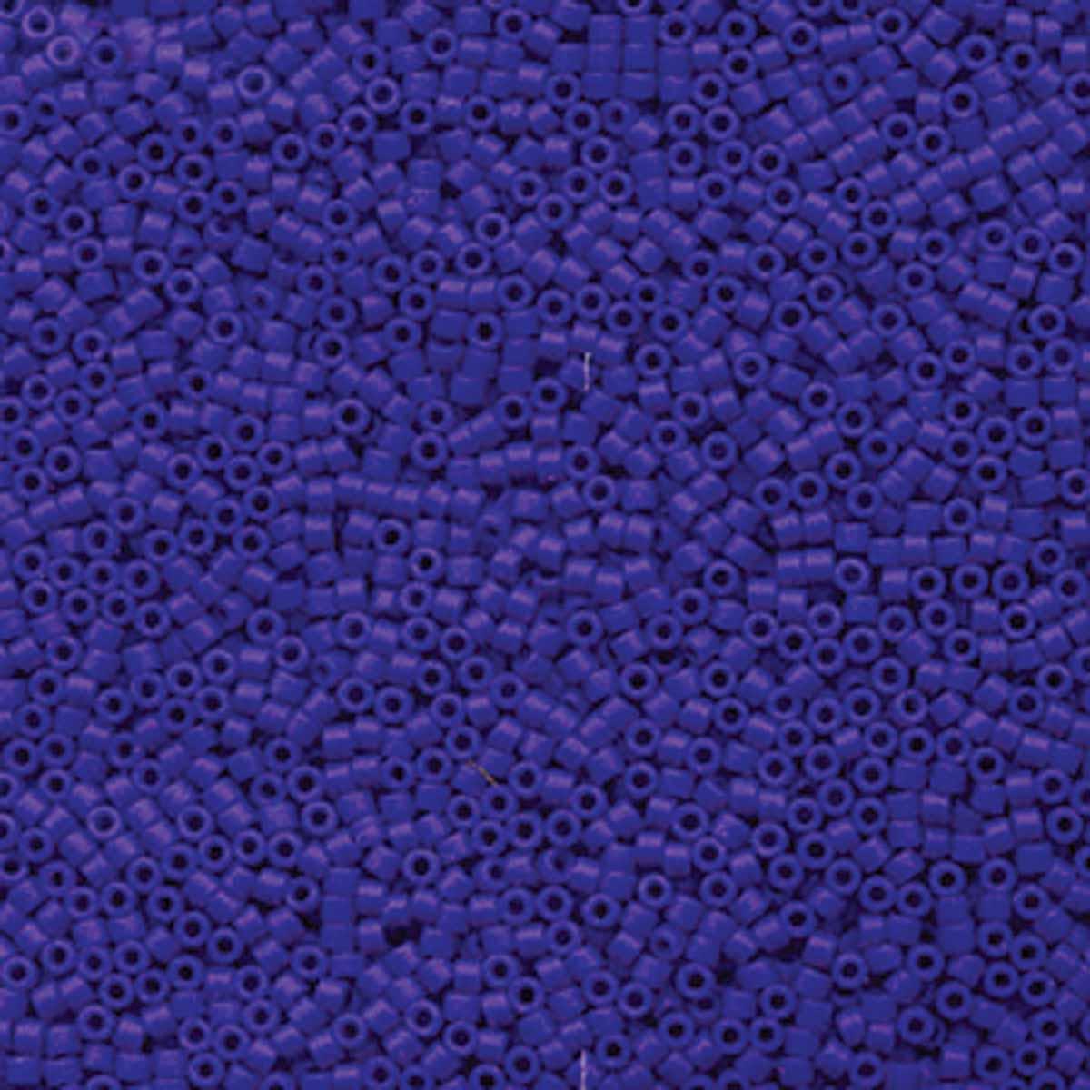 Miyuki 11/0 Delica Beads, Matte Opaque Royal Blue