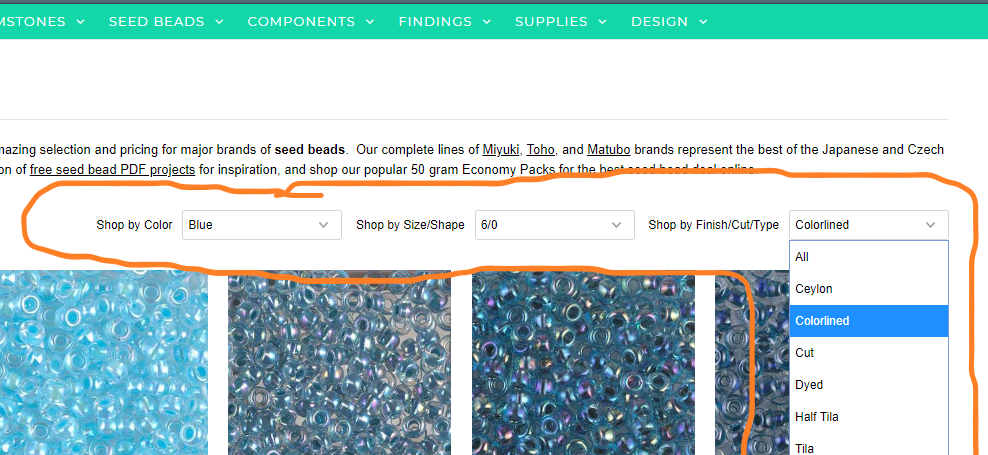 Shop with New Collection Filters