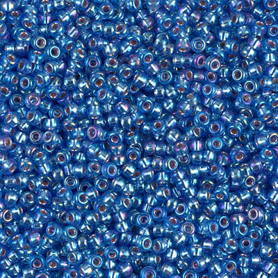 11-1019-TB - 11/0 Silverlined Sapphire AB Miyuki Seed Beads | 10 Gram ...