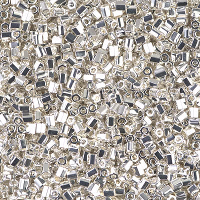 11C-961-TB - 11/0 Cut Bright Sterling Plated Miyuki Seed Beads | 9.1 G