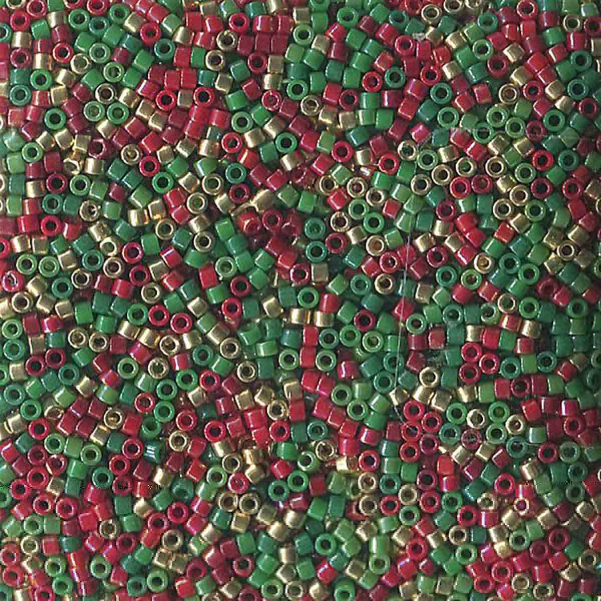 Miyuki 11/0 Delica Bead Mix, Holiday Fun