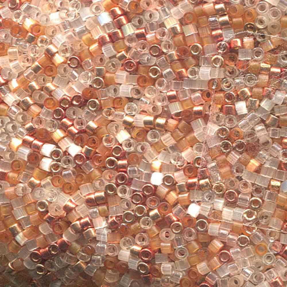 Miyuki 11/0 Delica Bead Mix, Peaches And Cream
