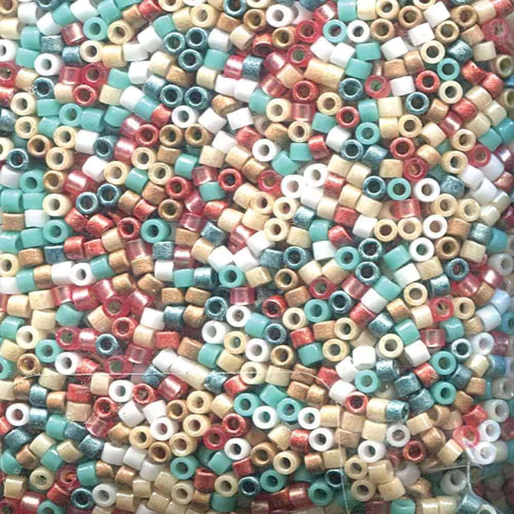 Miyuki 11/0 Delica Bead Mix, Desert Coral