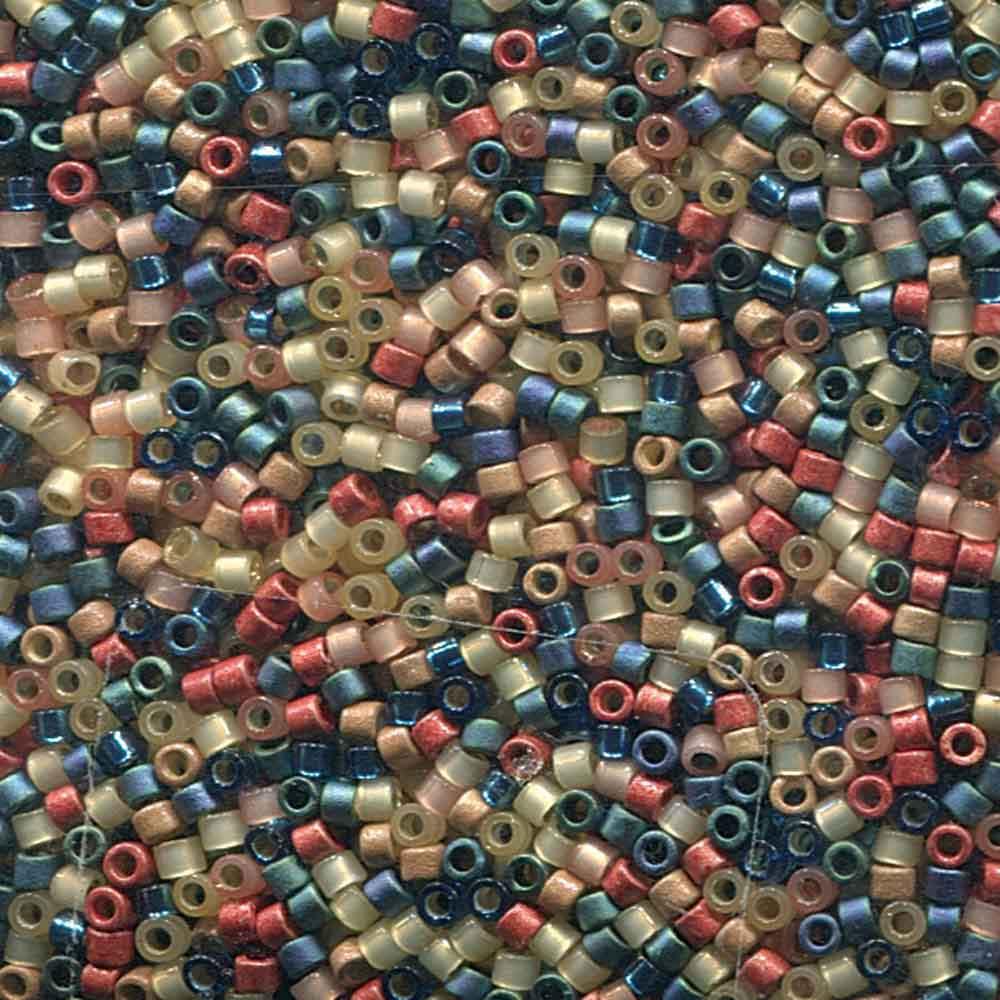 Miyuki 11/0 Delica Bead Mix, Surf And Sand