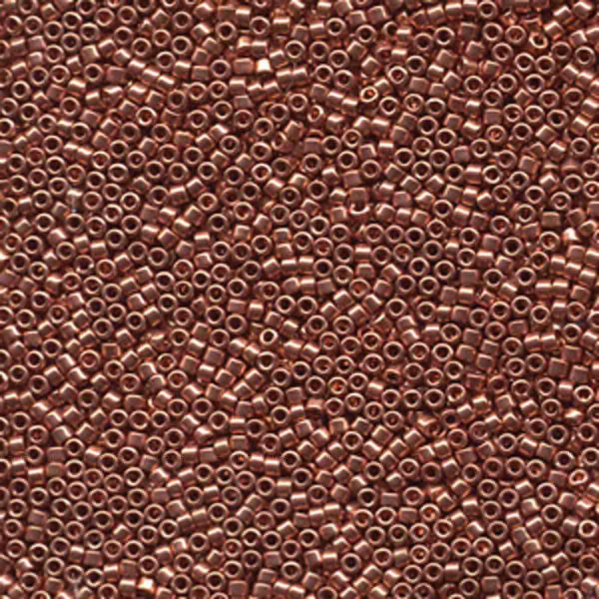 Miyuki 11/0 Delica Beads, Bright Copper Plated