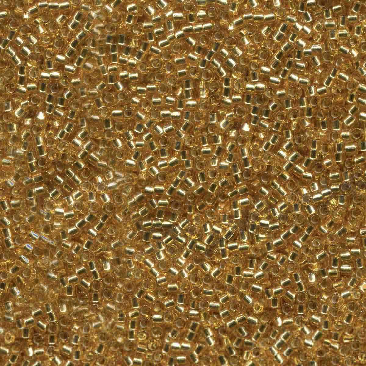 Miyuki 11/0 Delica Beads, Silver-Lined Gold Gold
