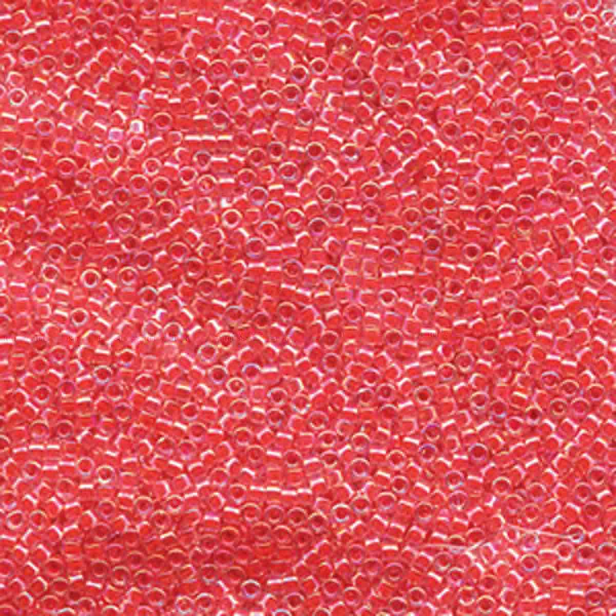 Miyuki 11/0 Delica Beads, Lined Dark Rose