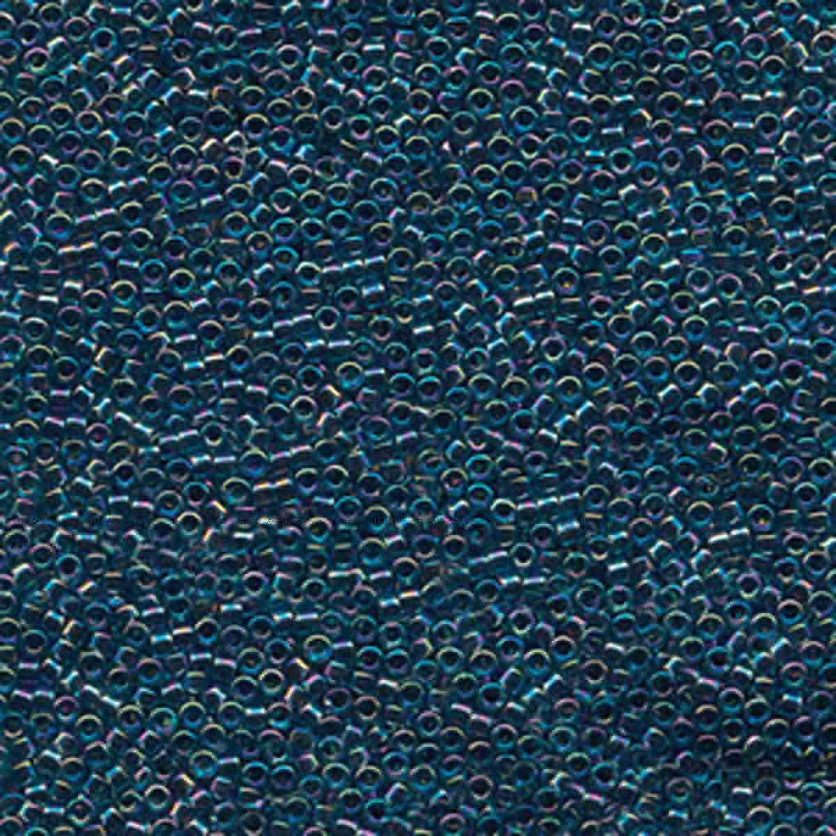 Miyuki 11/0 Delica Beads, Lined Blue/Blue AB