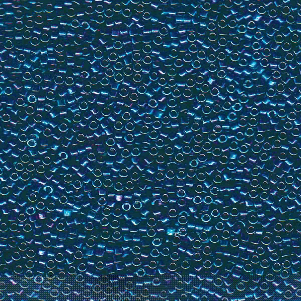 Miyuki 11/0 Delica Beads, Blue-Green/Gold Iris