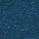 Miyuki 11/0 Delica Beads, Blue-Green/Gold Iris