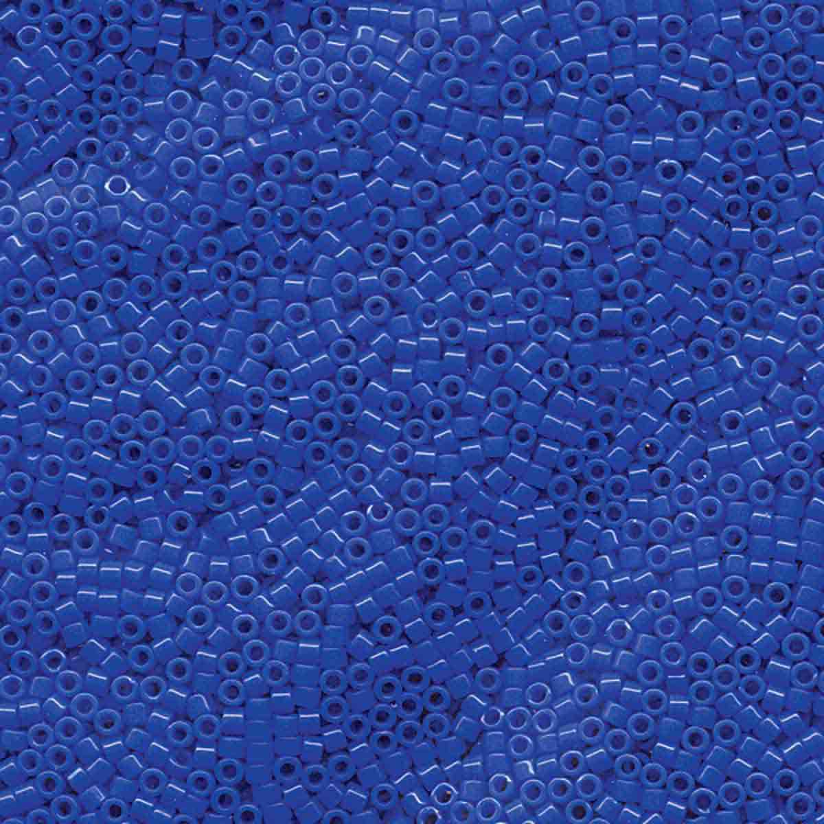 Miyuki 11/0 Delica Beads, Opaque Cyan Blue
