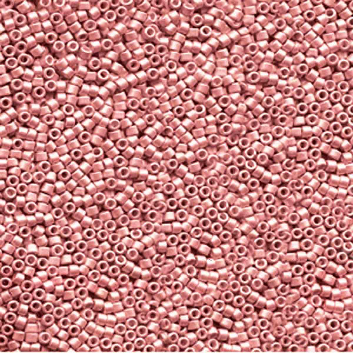 Miyuki 11/0 Delica Beads, Galvanized Semi-Frosted Berry
