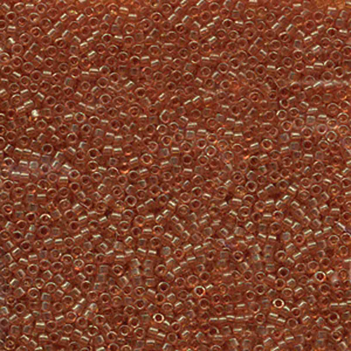 Miyuki 11/0 Delica Beads, Apricot Topaz Gold Luster
