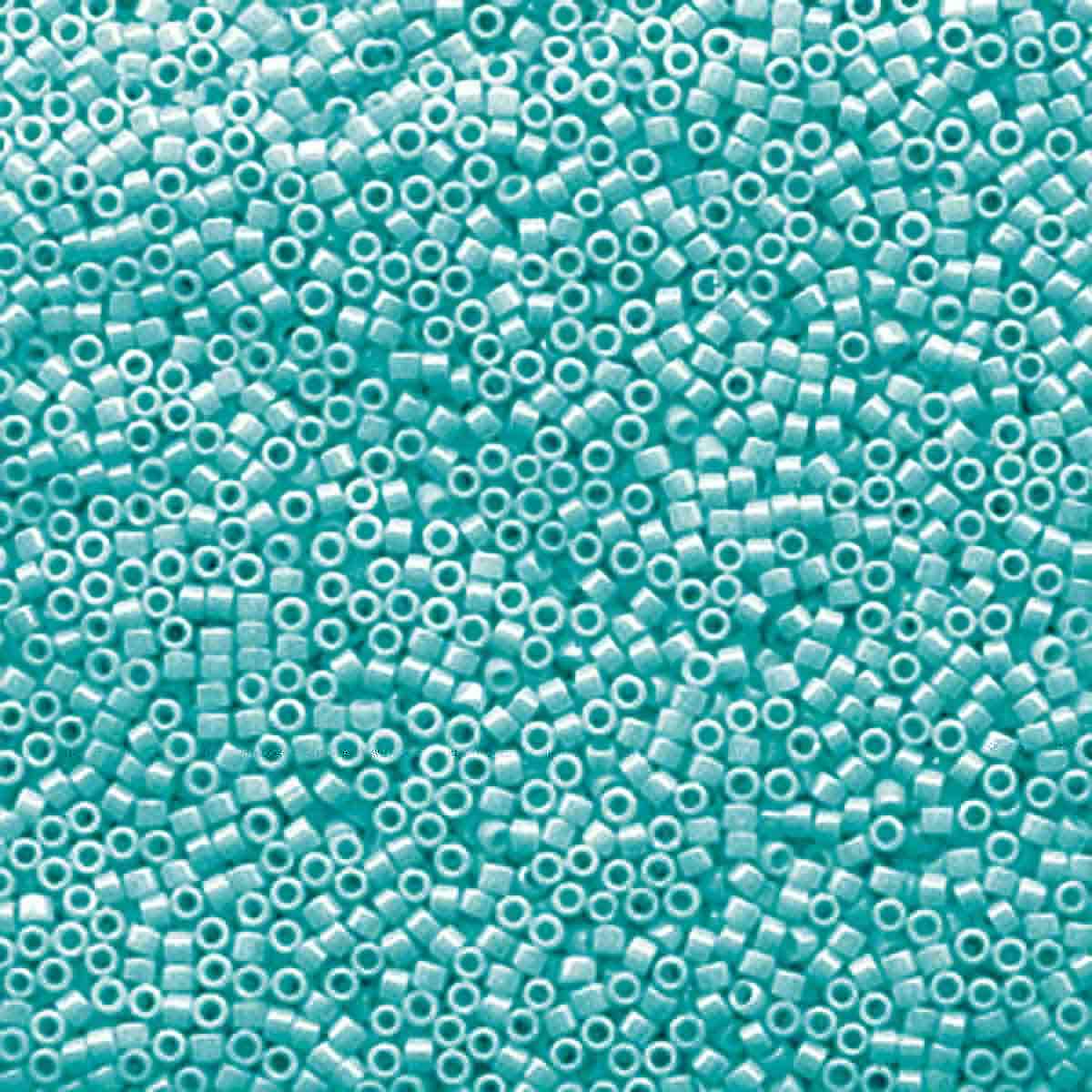 Miyuki 11/0 Delica Beads, Opaque Sea Opal Luster