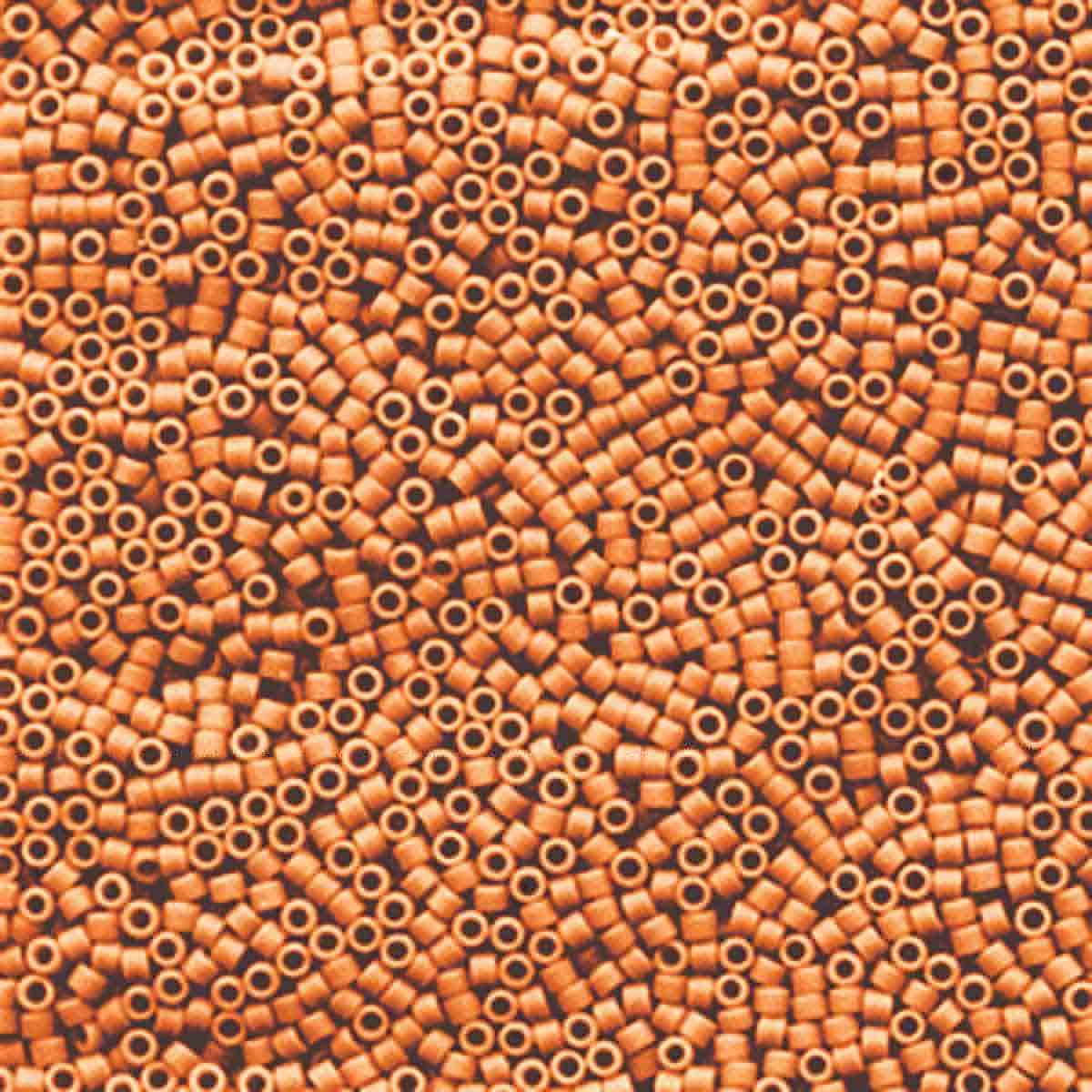 Miyuki 11/0 Delica Beads, Matte Opaque Mandarin