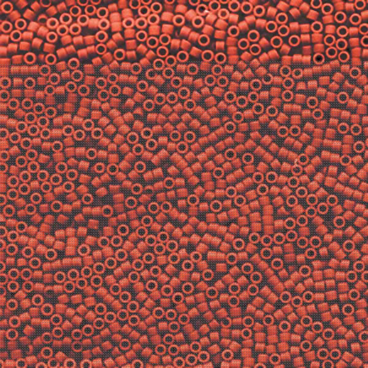Miyuki 11/0 Delica Beads, Matte Opaque Currant