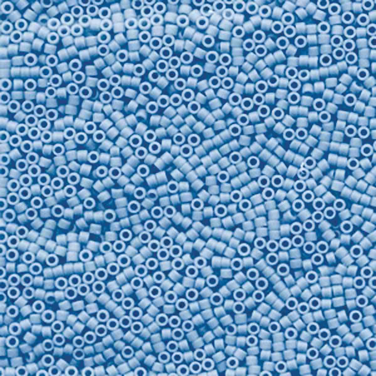 Miyuki 11/0 Delica Beads, Matte Opaque Agate Blue