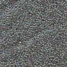 Miyuki 11/0 Delica Beads, Opaque Gray AB
