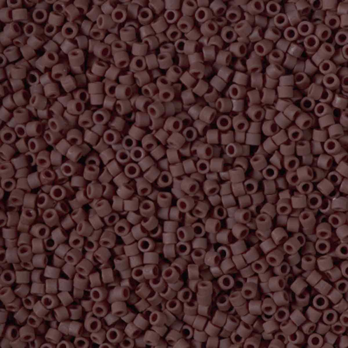 Miyuki 11/0 Delica Beads, 11/0 Matte Opaque Espresso