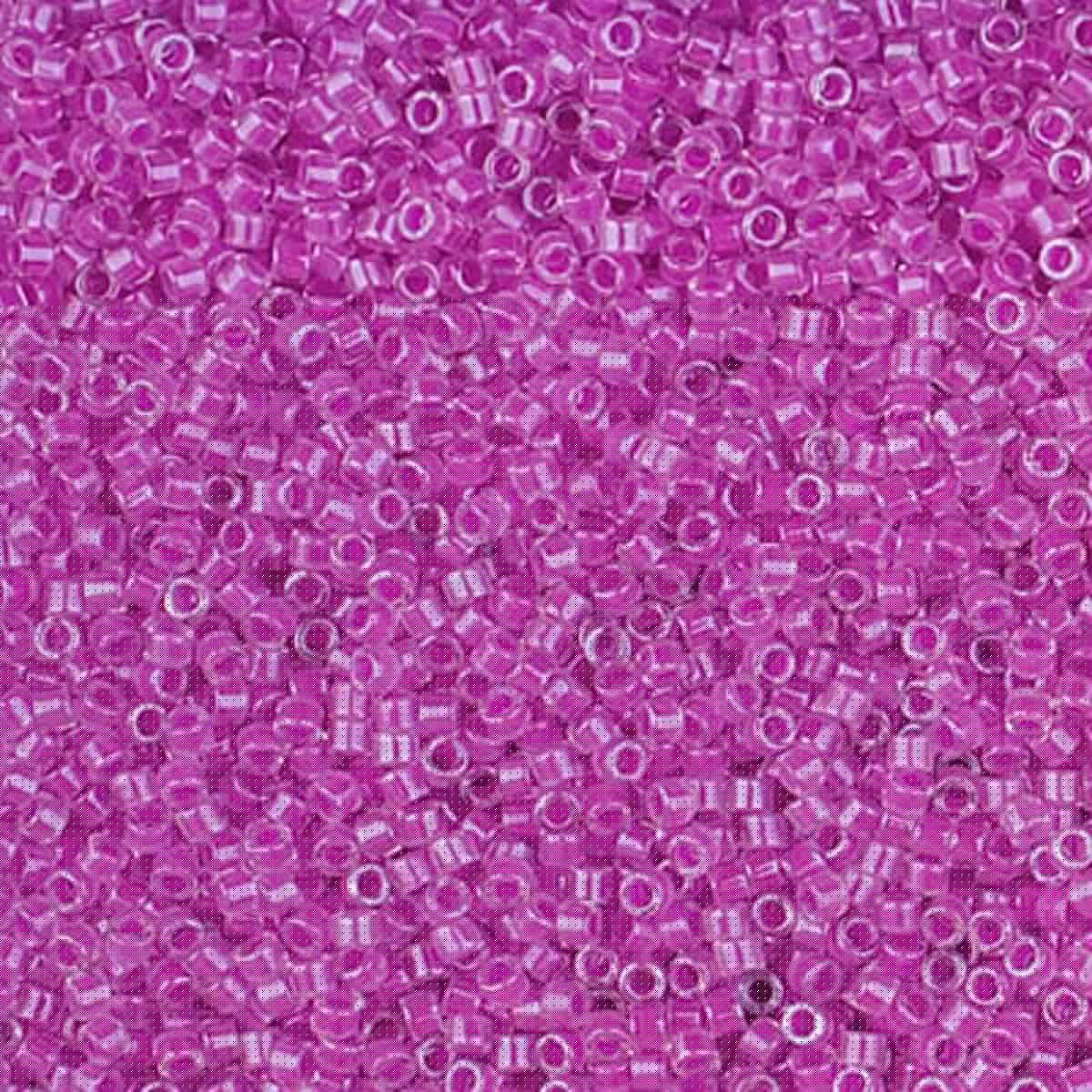 Miyuki 11/0 Delica Beads, Luminous Plum Crazy