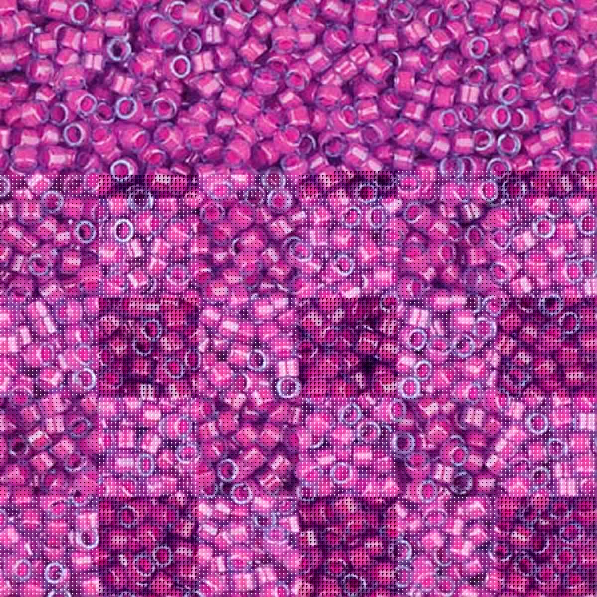 Miyuki 11/0 Delica Beads, Luminous Hot Pink
