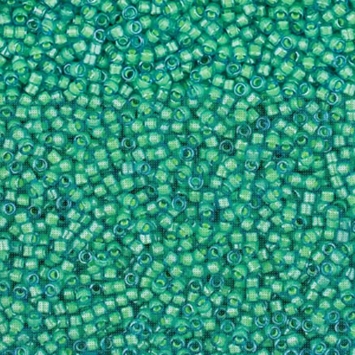 Miyuki 11/0 Delica Beads, Luminous Mermaid Green
