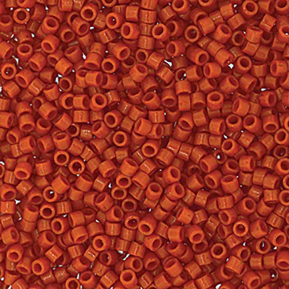 Miyuki 11/0 Delica Beads, Duracoat Opaque Persimmon