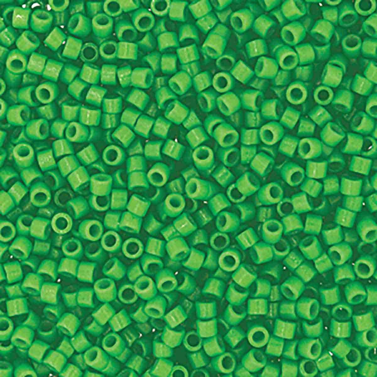 Miyuki 11/0 Delica Beads, Duracoat Opaque Fiji Green