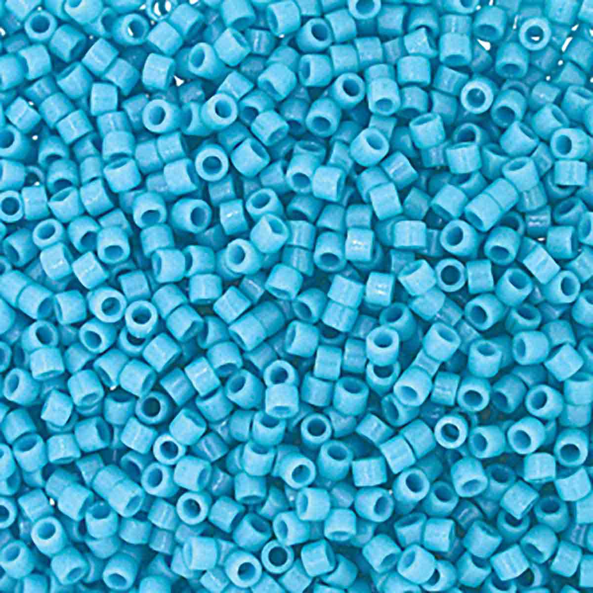 Miyuki 11/0 Delica Beads, Duracoat Opaque Nile Blue