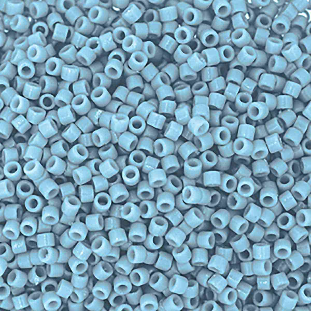 Miyuki 11/0 Delica Beads, Duracoat Opaque Moody Blue