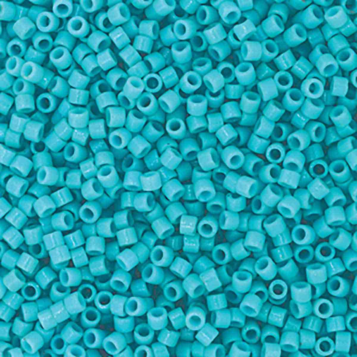 Miyuki 11/0 Delica Beads, Duracoat Opaque Underwater Blue