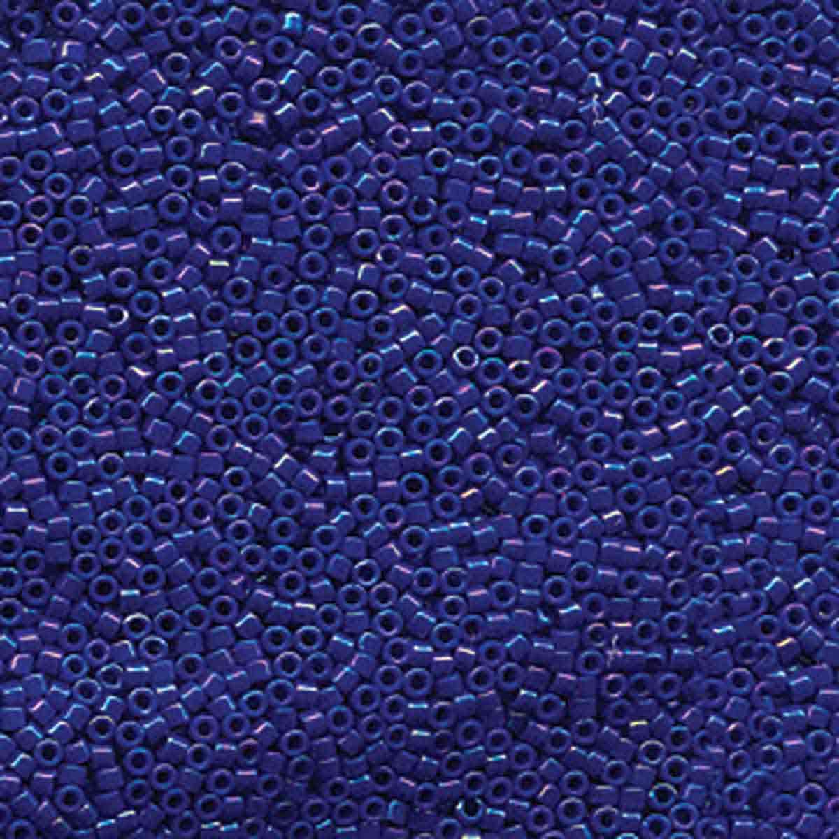 Miyuki 11/0 Delica Beads, Opaque Royal Blue.Luster
