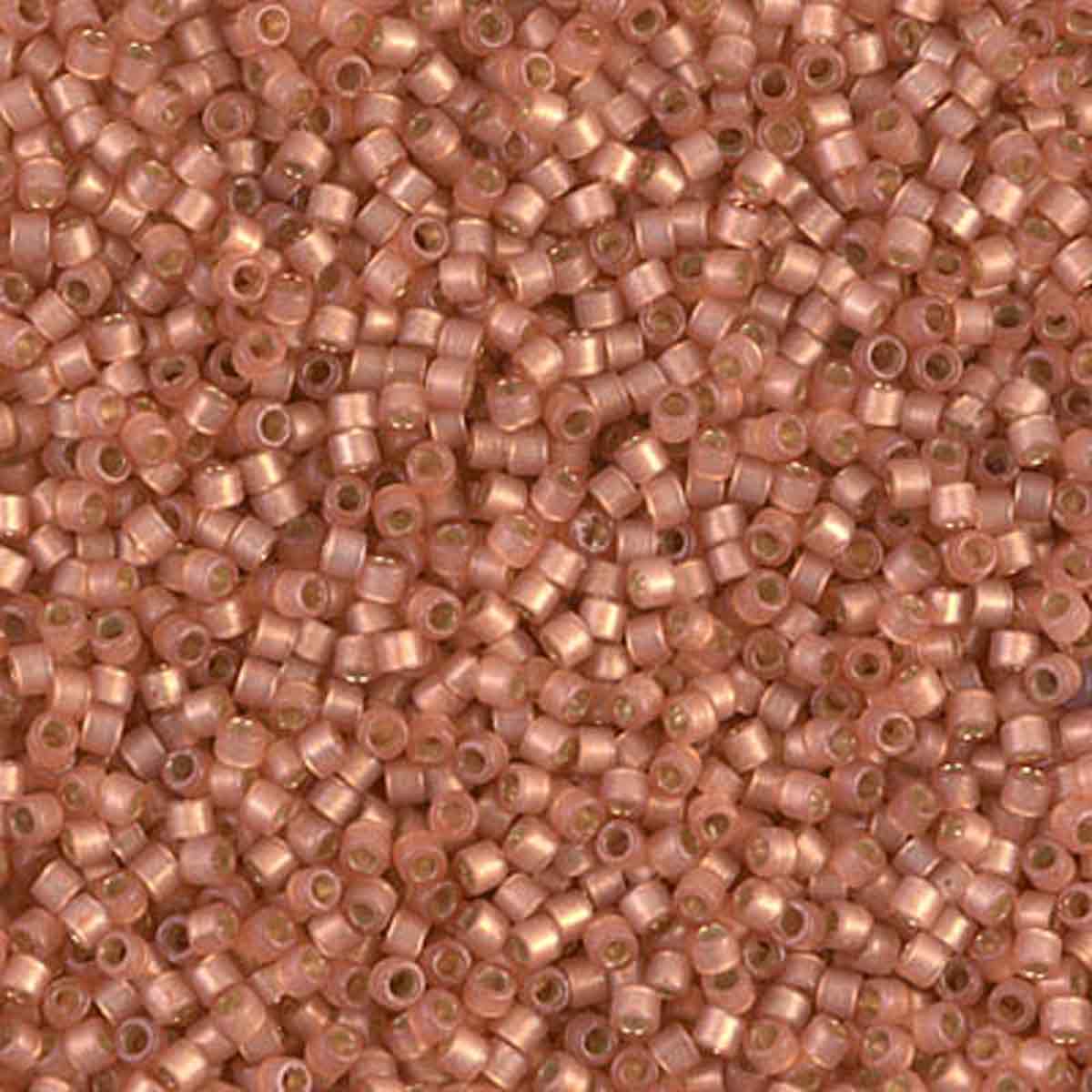 Miyuki 11/0 Delica Beads, Duracoat SF S/L Dyed Rose Copper 11/0 Miyuki Delica Bead