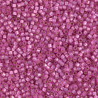 Miyuki 11/0 Delica Beads, Duracoat SF S/L Dyed Pink Parfait 11/0 Miyuki Delica Bead