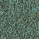 Miyuki 11/0 Delica Beads, Picasso Seafoam Green Matte