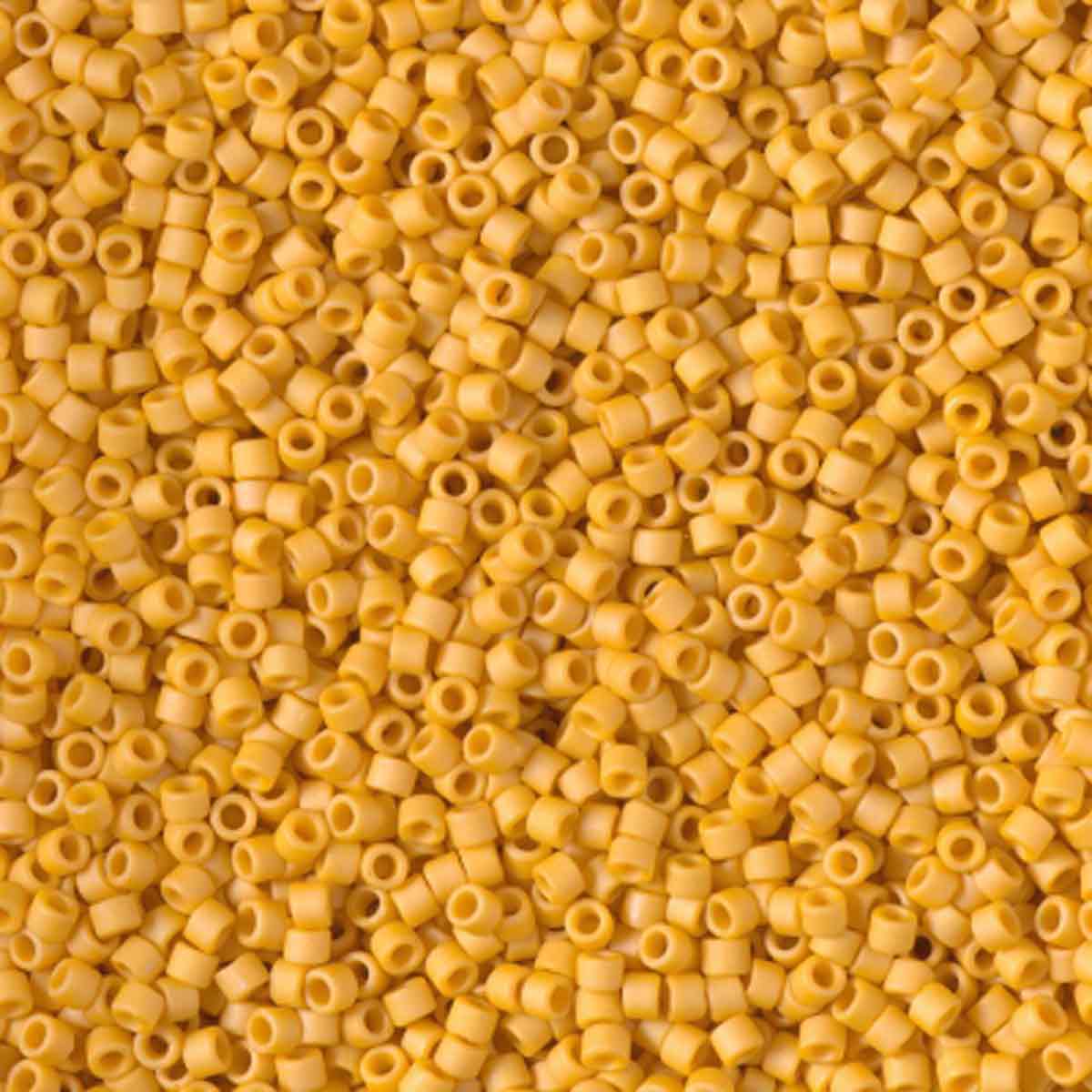 Miyuki 11/0 Delica Beads, Frost Opaque Glaze Beige