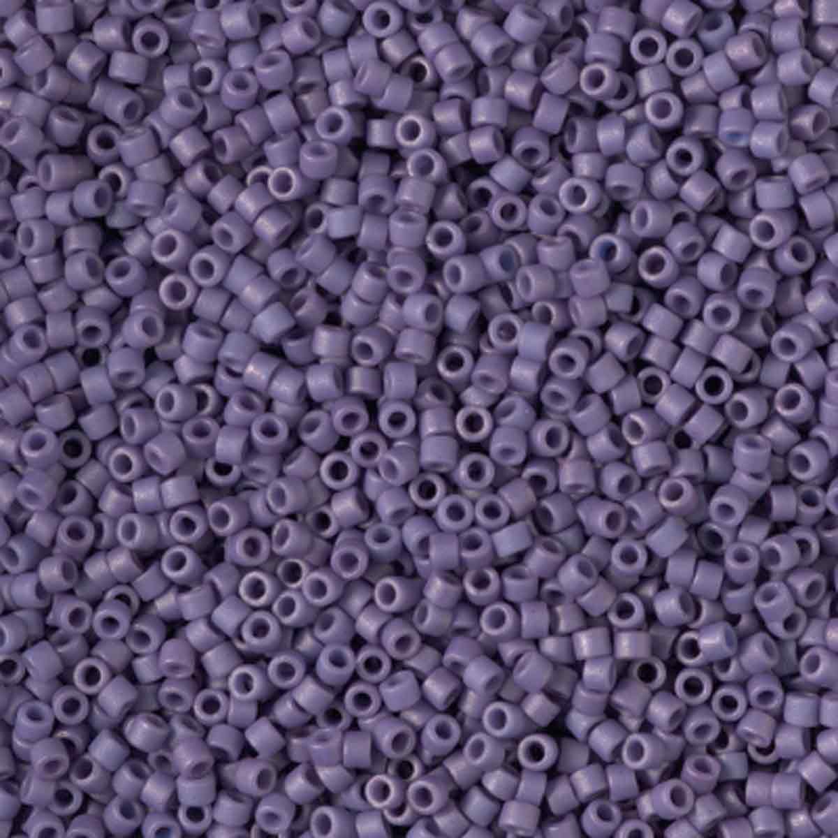 Miyuki 11/0 Delica Beads, Frost Opaque Glaze Purple